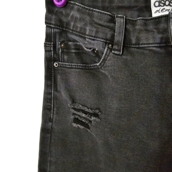 Asos Denim High Waist Distressed Skinny Jeans - Picture 4 of 9